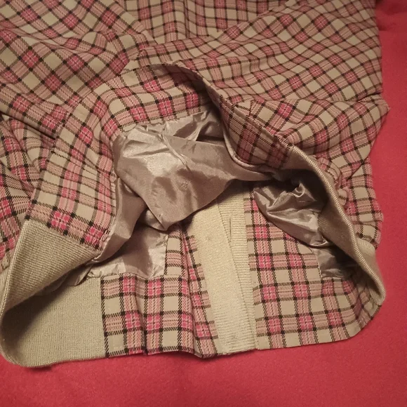 popular plaid varsity cut jacket with buttons - Picture 7 of 9